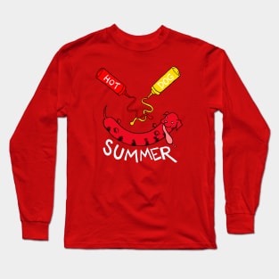 HOT DOG SUMMER Long Sleeve T-Shirt